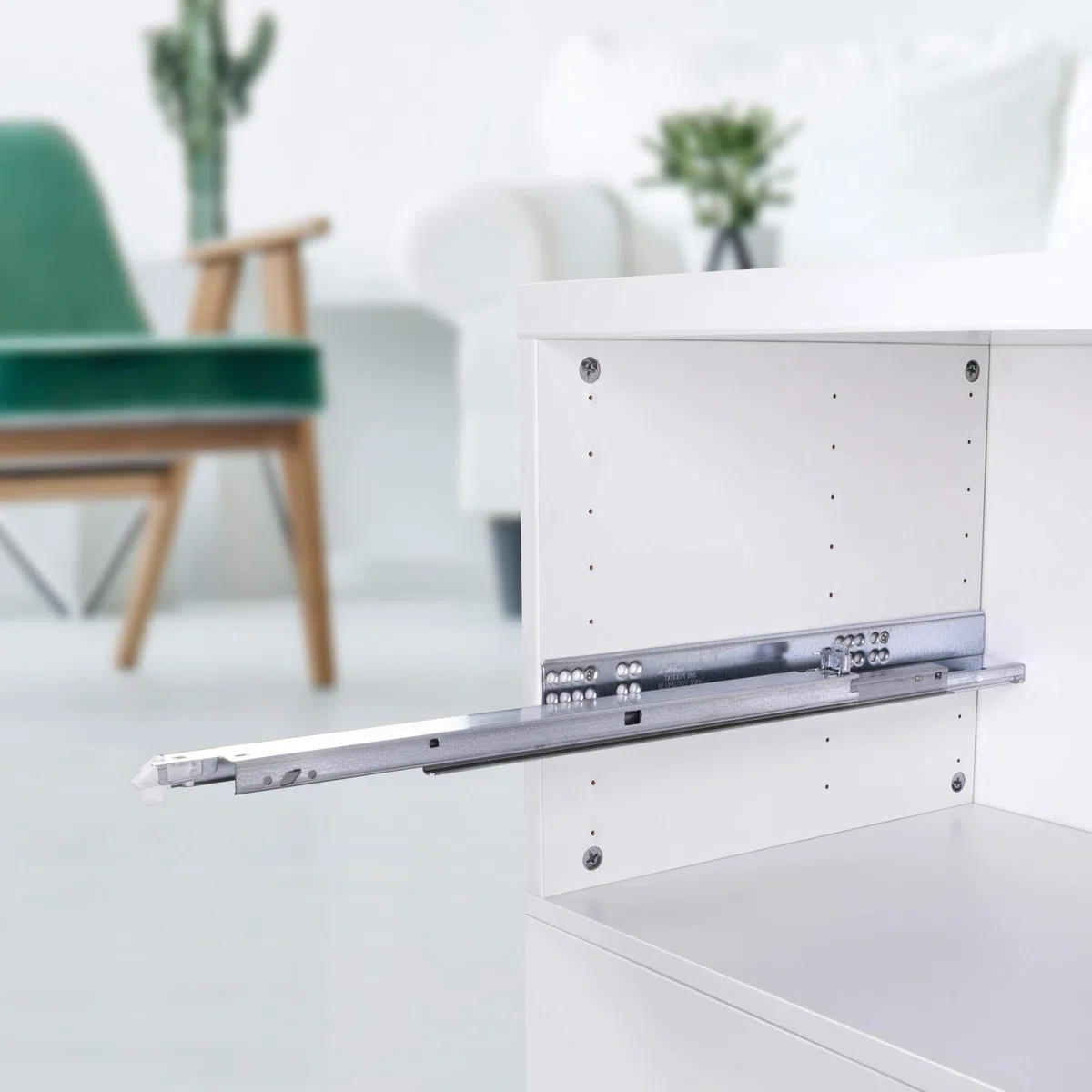Gedotec Guide per cassetti con estrazione totale da 600 mm e ammortizzazione Blumotion, con sistema Blum Tandem 560H6000B, portata:40 kg, estrazione di cassetti soft-closing conattacchi