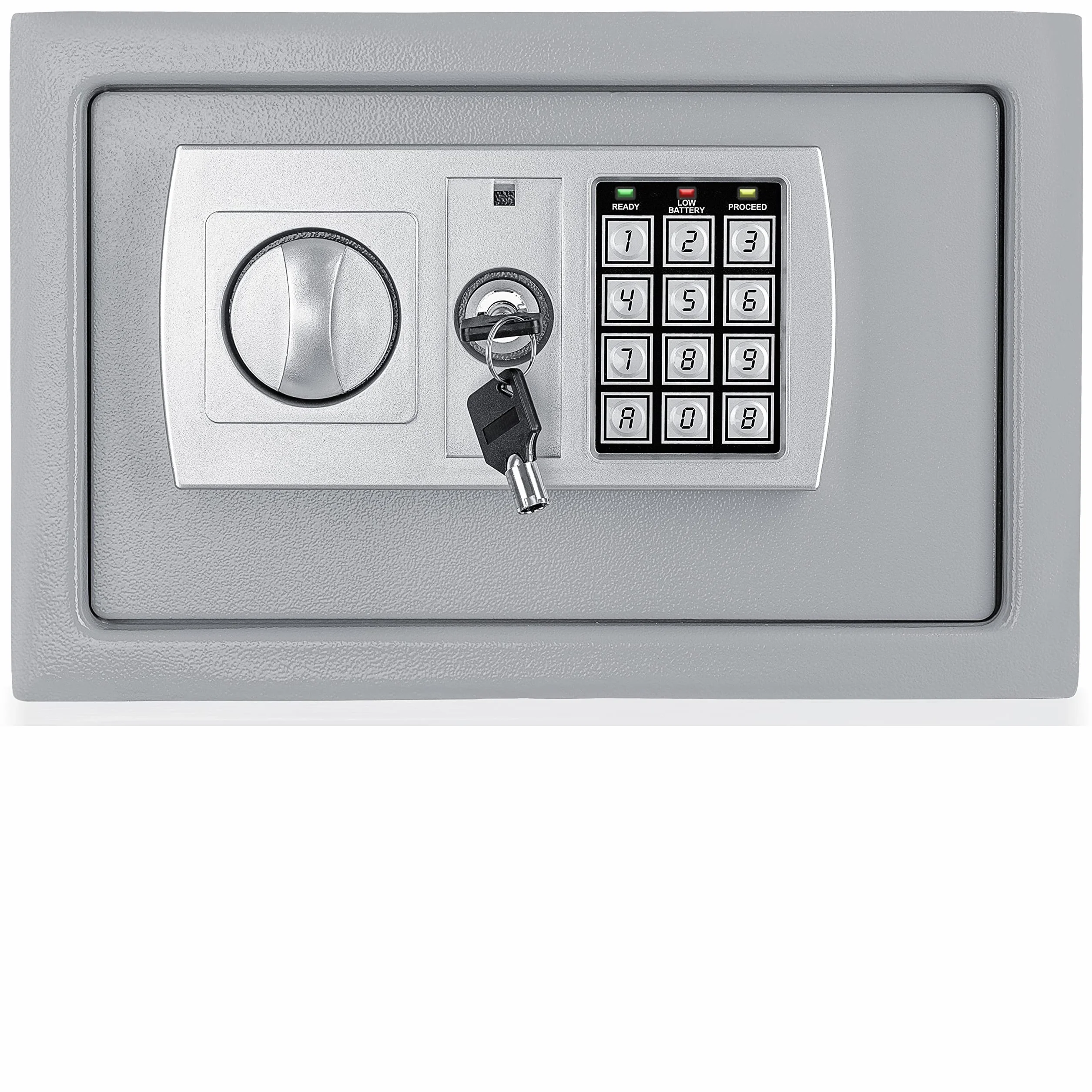 KESSER® Cassaforte Safe Serratura a combinazione elettronica 31x20x20 cm Display a LED Cilindri in acciaio, bianco