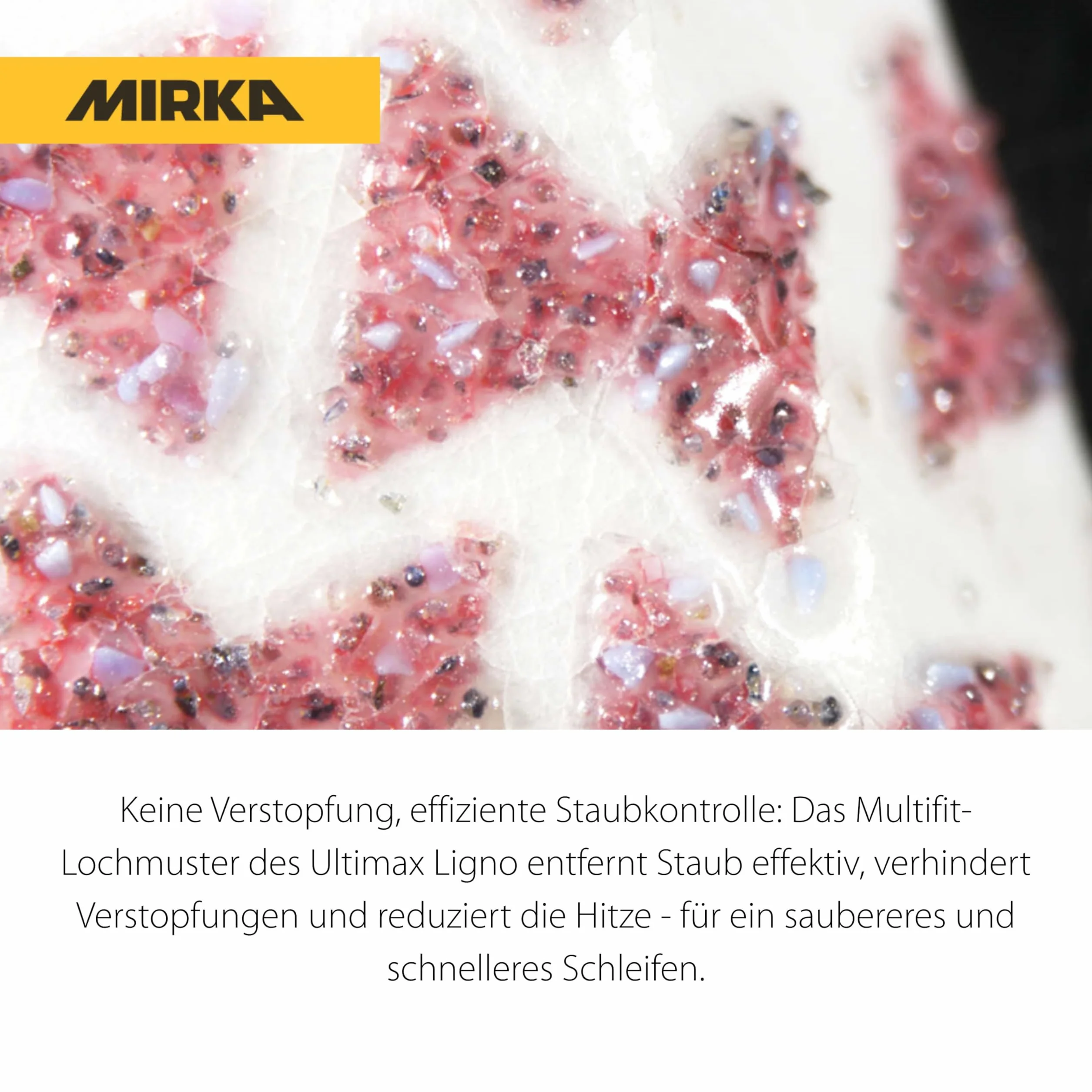 Mirka Ultimax Ligno Ø 125mm dischi abrasivi a strappo Multifit/grana 40/50 pezzi/multiperforazione/per la levigatura di superfici in legno