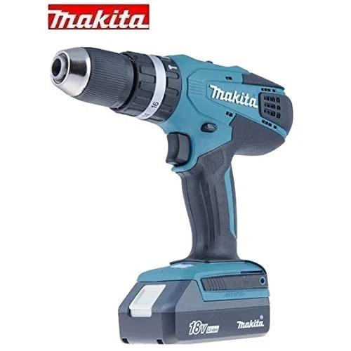 Trapano avvitatore a batteria c/percussione 18V Litio c/batteria di riserva Makita - HP457DWE (Cod.:4119)