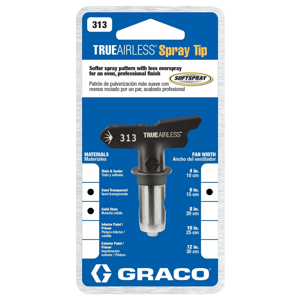 Graco TRA313 Ugello di spruzzatura TrueAirless 313 - per Magnum A20, A30, A45, A60, A80, A100, ProS19, ProS21
