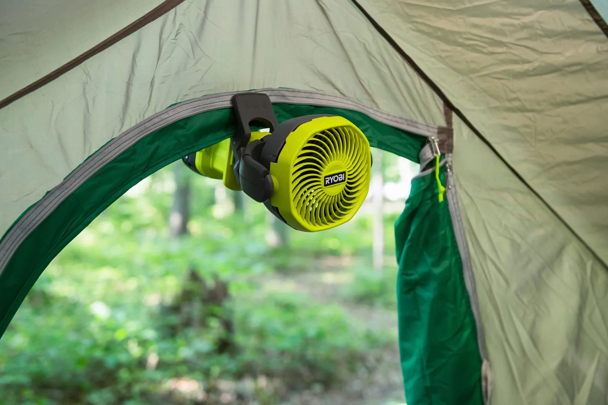 RYOBI RCF18-0 Ventilatore con pinza 18V, Batteria Non Inclusa, Compatto e Portatile, Ventola Girevole e Inclinabile