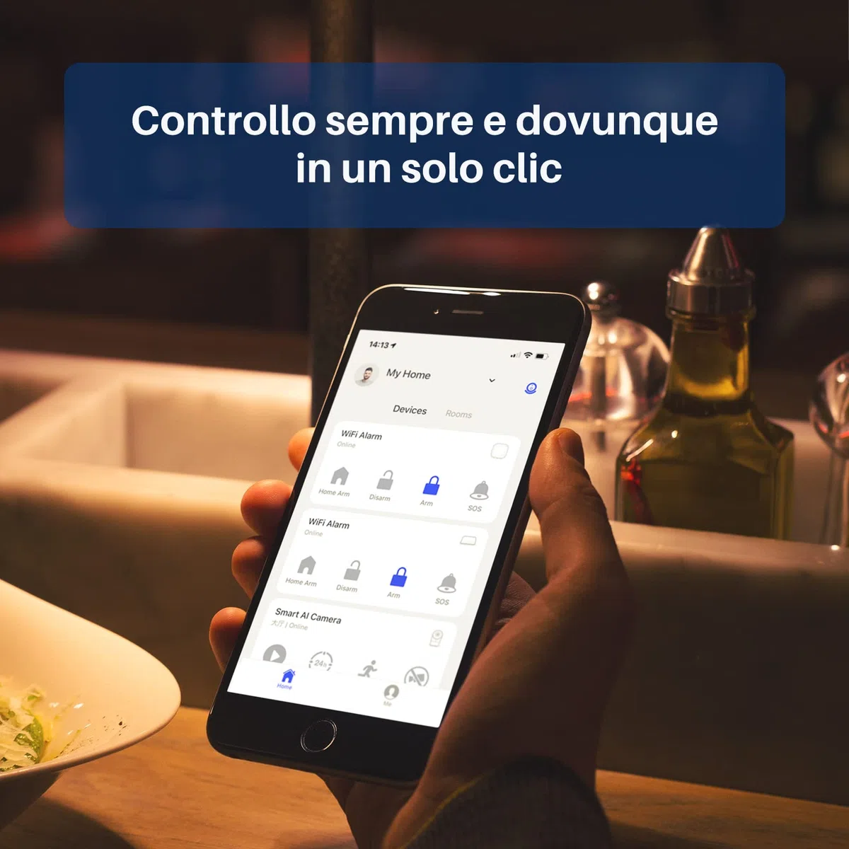 Chuango LTE-400 - Allarme domestico senza fili con sirena - Sistema di sicurezza domestica - Apriporta e finestra - Hub, sensori e telecomando - Allarme intelligente Wifi/4G