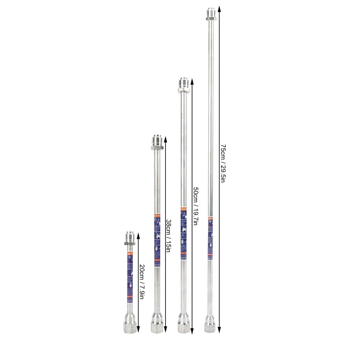 Asta di Prolunga Per Spruzzatore Airless, Asta di Prolunga Per Spruzzatore Asta Universale Per Pistola a Spruzzo Per Vernice Attrezzo Manuale Forniture Hardware Per Pistola a Spruzzo(50cm)