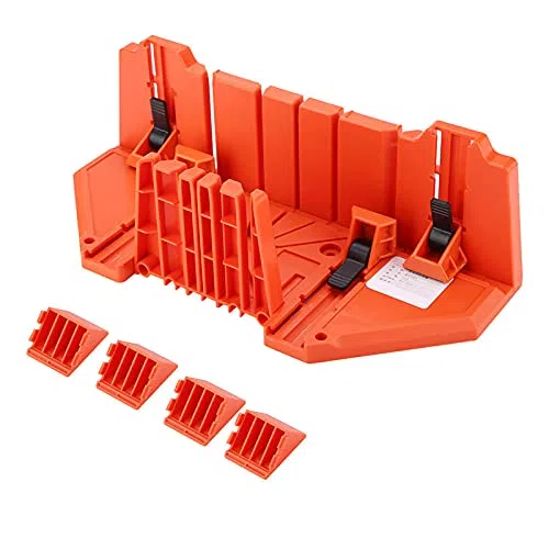 Troncatrice 14 Pollici Design Antiscivolo Scatola per Troncatrice ABS Ad Alta Resistenza Blocco per Potaturaper Potaturaa Mano per Taglio del Legno, Angoli 0°, 22,5°, 45°, 90°