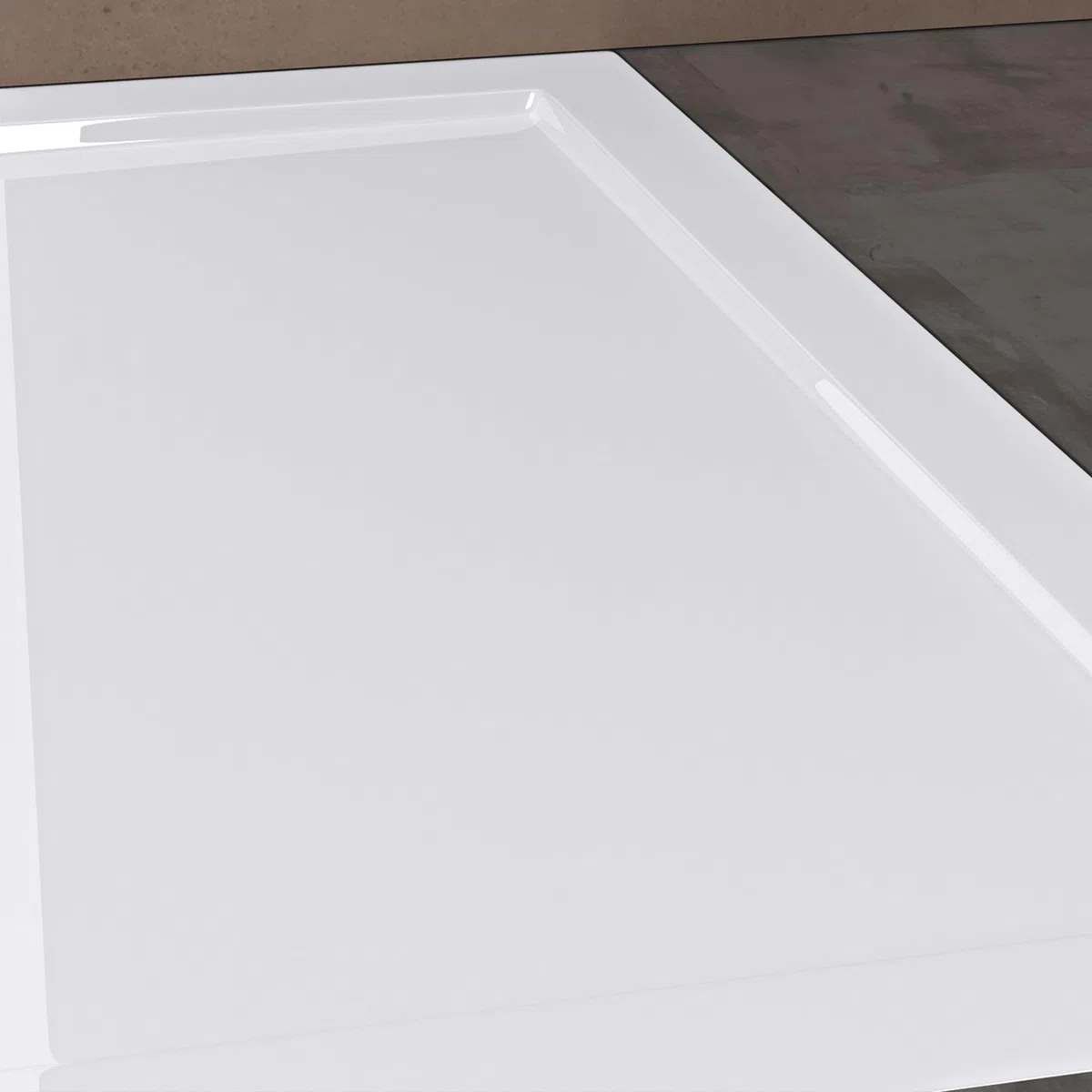doporro Piatto Doccia 70x70 H 4 cm Quadrato in Acrilico Bianco Design Bordato Resistente a Urti e Graffi - Faro1
