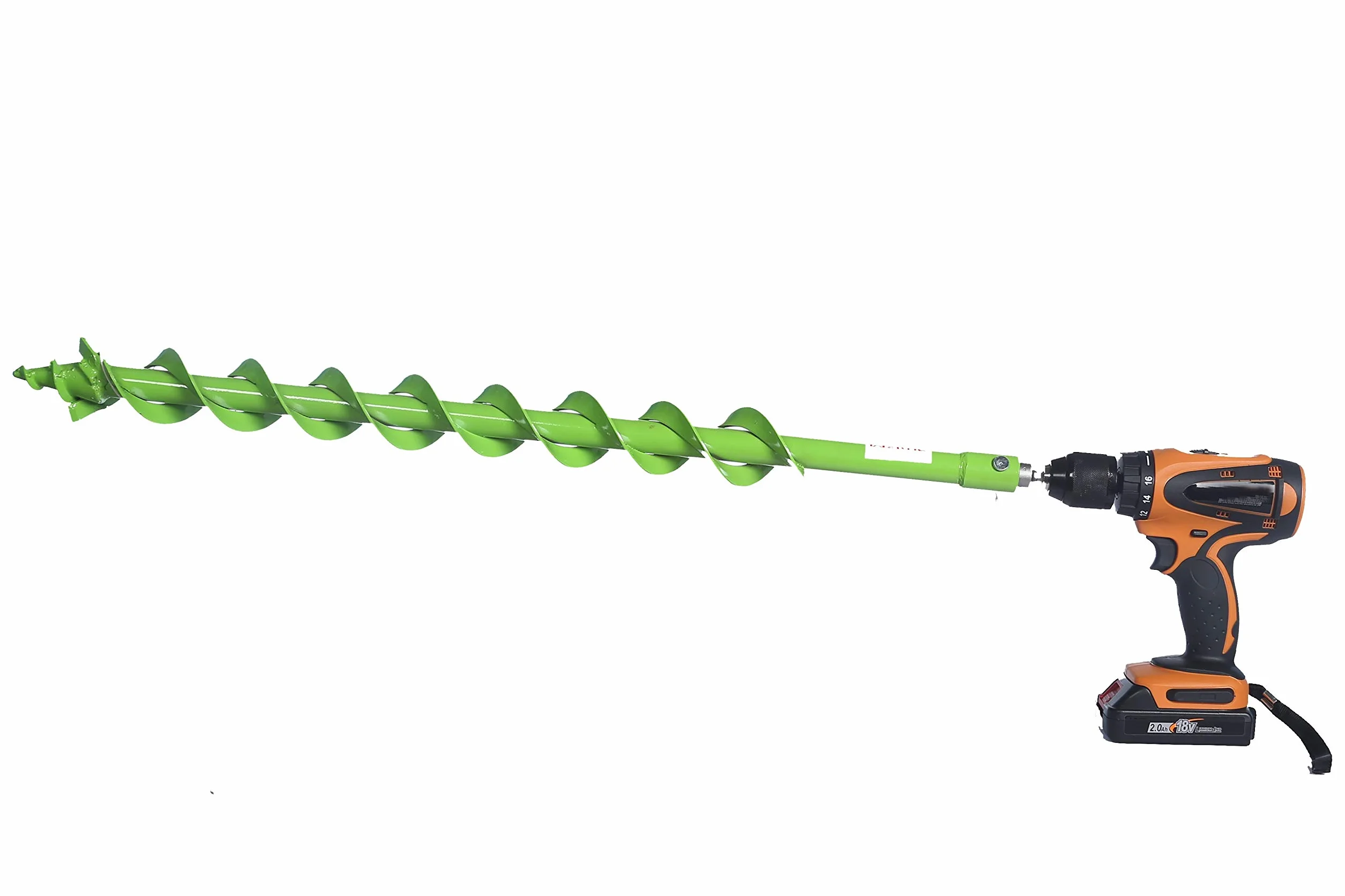 WERHE Trapano professionale per coclea 60 millimetri pila ben preciso spirale eco colore vernice con adattatore esagonale