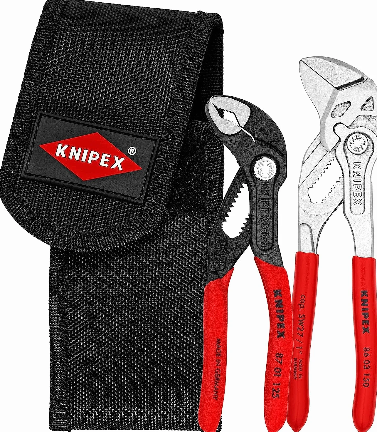 KNIPEX Mini set di pinze in marsupio portautensili 1 x 86 03 150, 1 x 87 01 125 160 mm, 00 20 72 V01