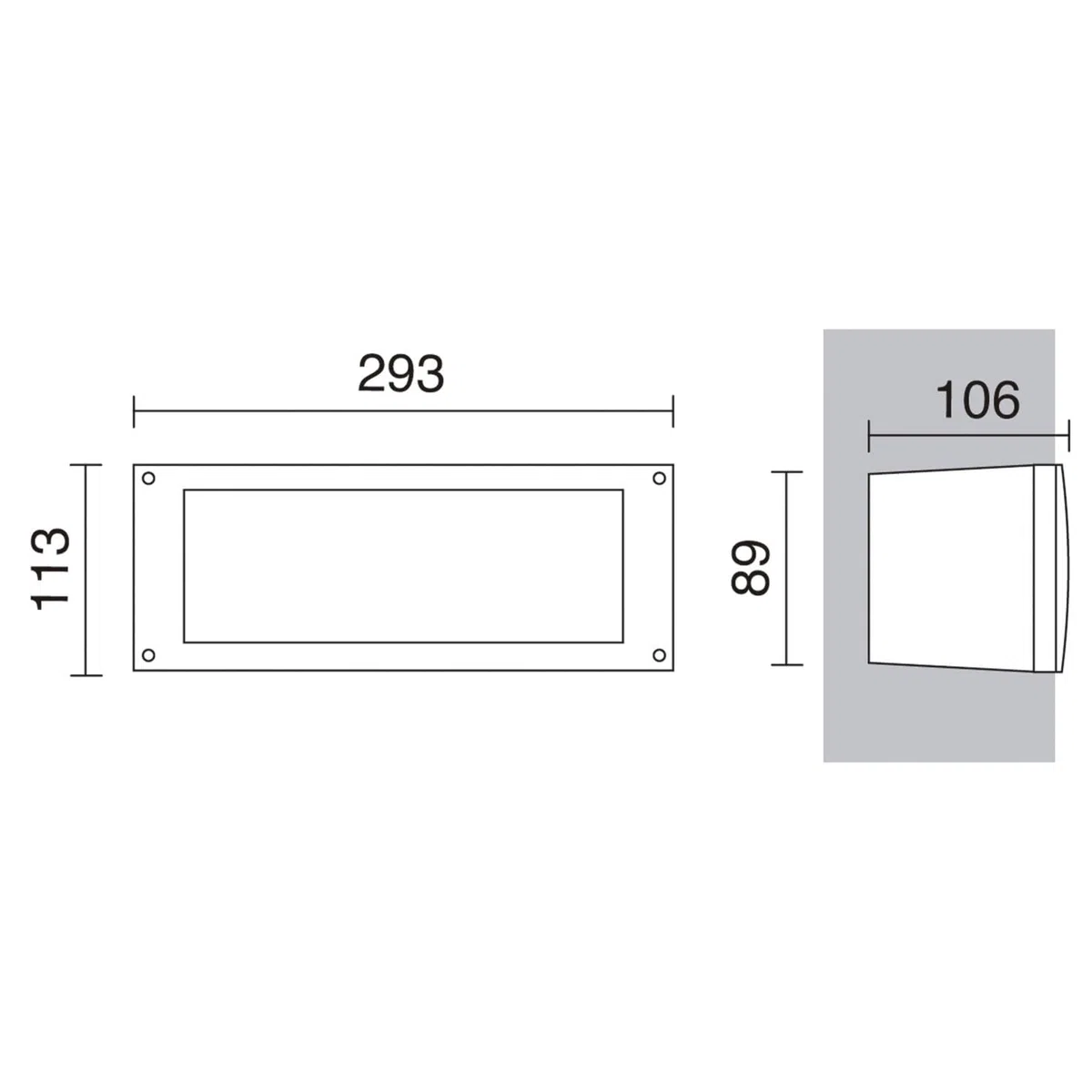 Dopo DEVON - Incasso da parete gx53 29,3 cm bianco