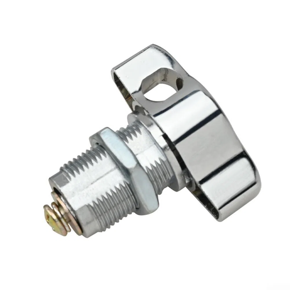 Serratura a camma senza chiave in lega di zinco per armadietti e porte di mobili, soluzione di sicurezza meccanica (16 mm)