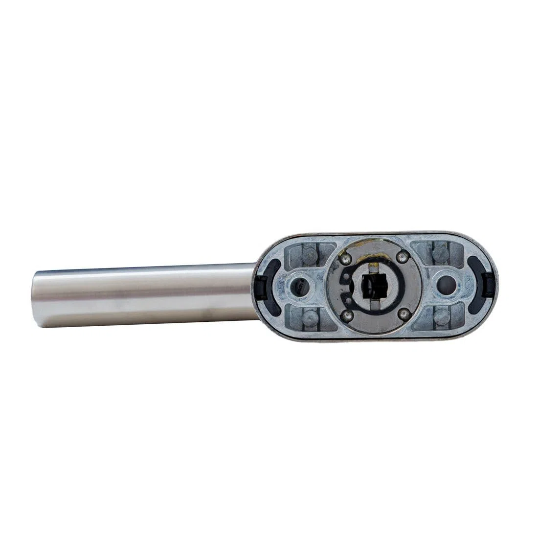 FELGNER Messina II - Set di 2 maniglie per finestra bloccabili da 100 nm | viti nascoste + rosetta ovale resistente alla corrosione | 2 chiavi – acciaio inox opaco