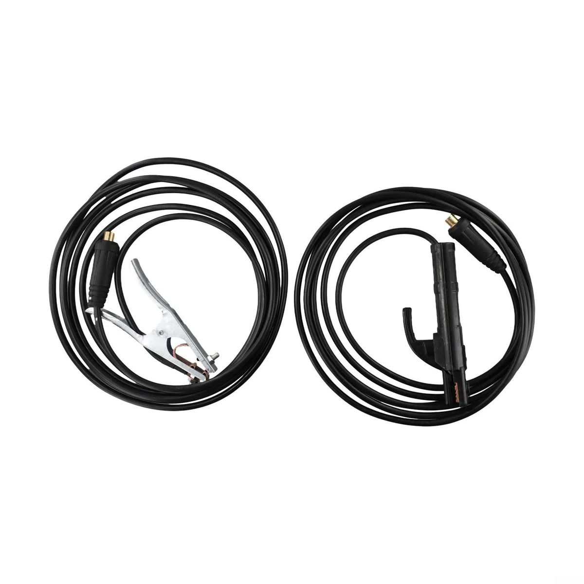 Cavo saldatore con morsetto di massa da 300 A, materiale rame+ABS, per saldatrice ad arco MMA (5 m)