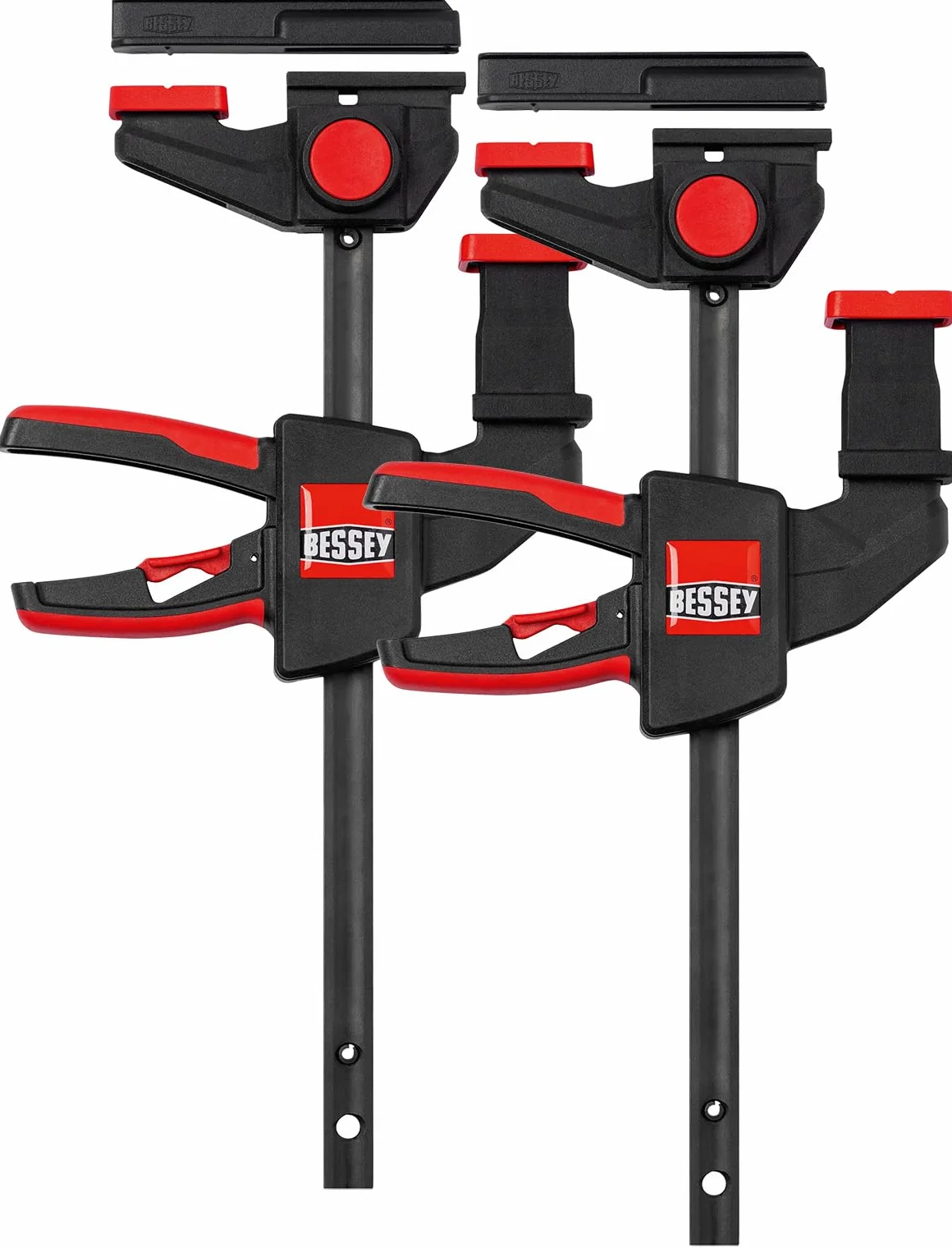 BESSEY Morsetto e morsetto da tavolo EZR15SET, fissaggio di guide ai tavoli di lavoro, adattatore utilizzabile sulla parte superiore/inferiore, peso 0,90 kg