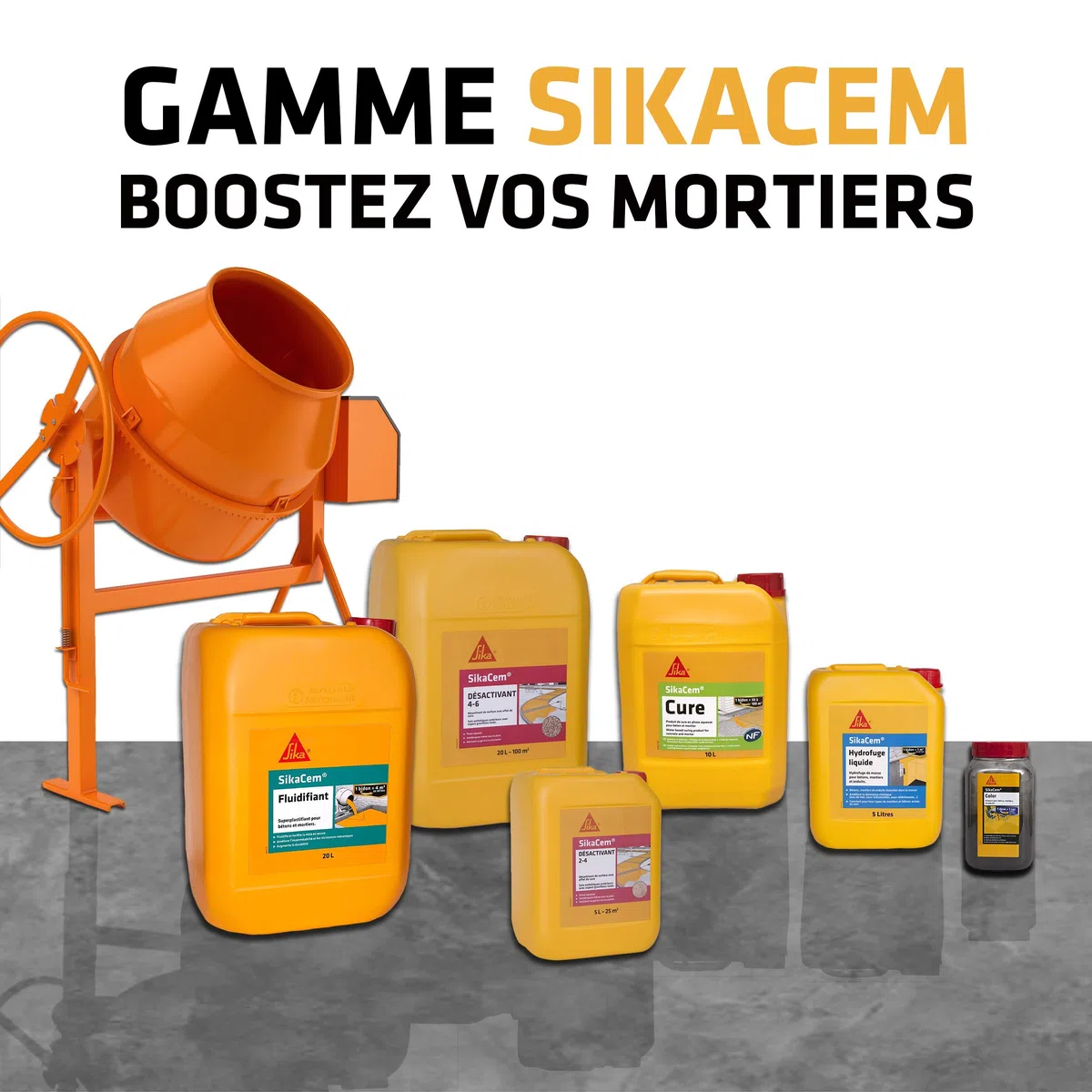 sikacim color – Colorante in polvere per cemento, calce e gesso, blu, 73598