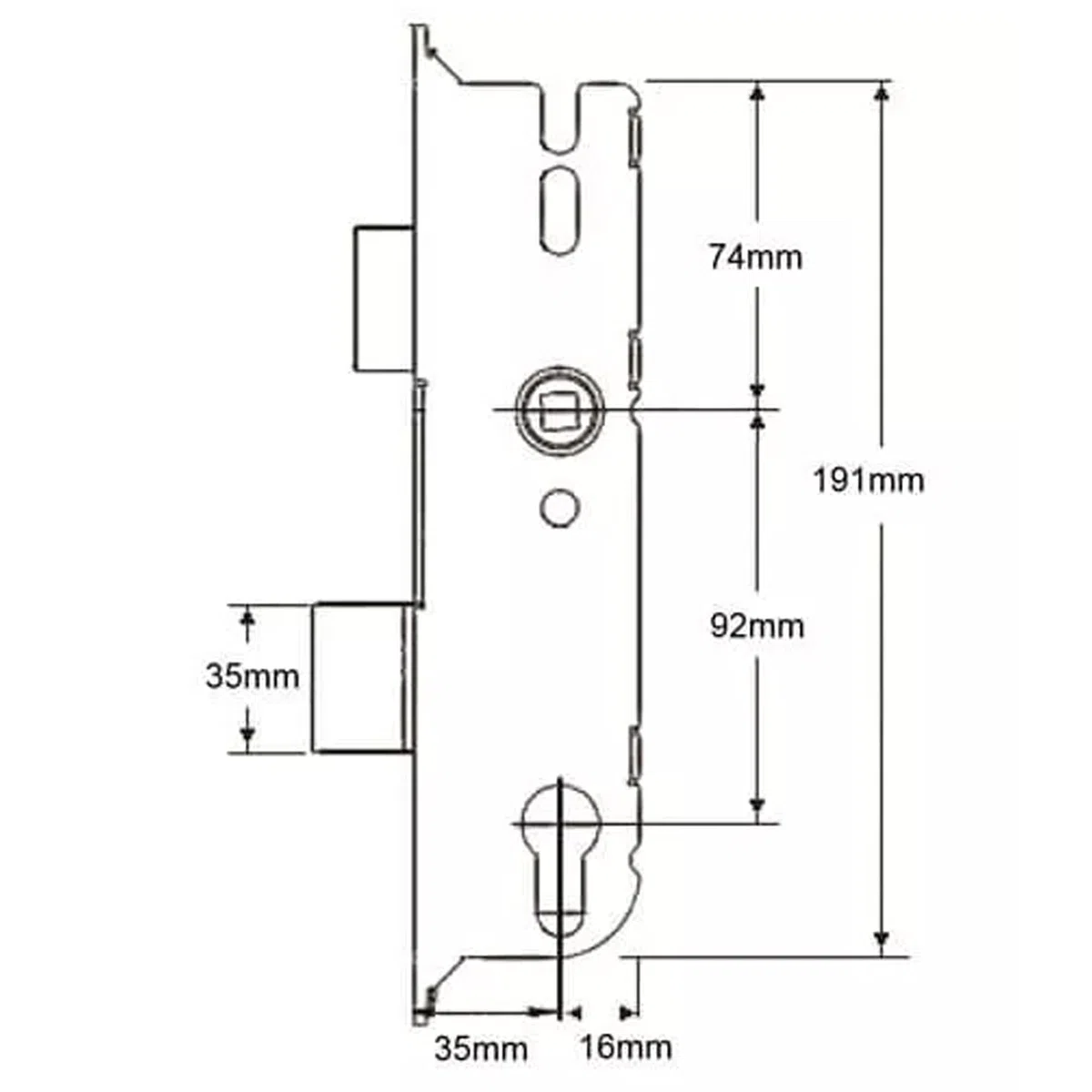 Scatola degli ingranaggi per serratura porta Gu originale Gu Serratura multipunto in UPVC Gu 35mm 92mm Gu Serratura