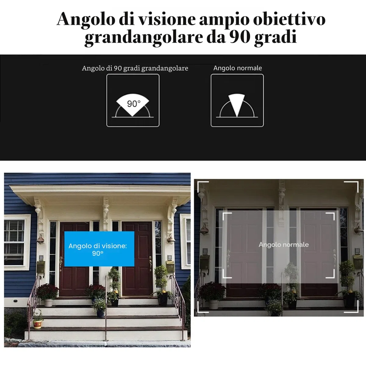 Spioncino Digitale per Porta con Schermo LCD da 2,8 Pollici, Supporto Visione Notturna Servizio Fotografico, Videosorveglianza Digitale Della Porta per Home Security (Oro)