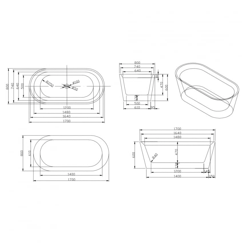 Produce Shop Vasca da Bagno Freestanding dal Design Ovale in Resina Arbe