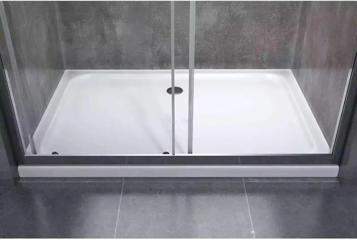 WITIT PARETE PORTA NICCHIA BOX DOCCIA IN VETRO TRASPARENTE 6MM APERTURA SCORREVOLE DA 88 A 172 CM ALTEZZA 195 CM (115x195 cm)