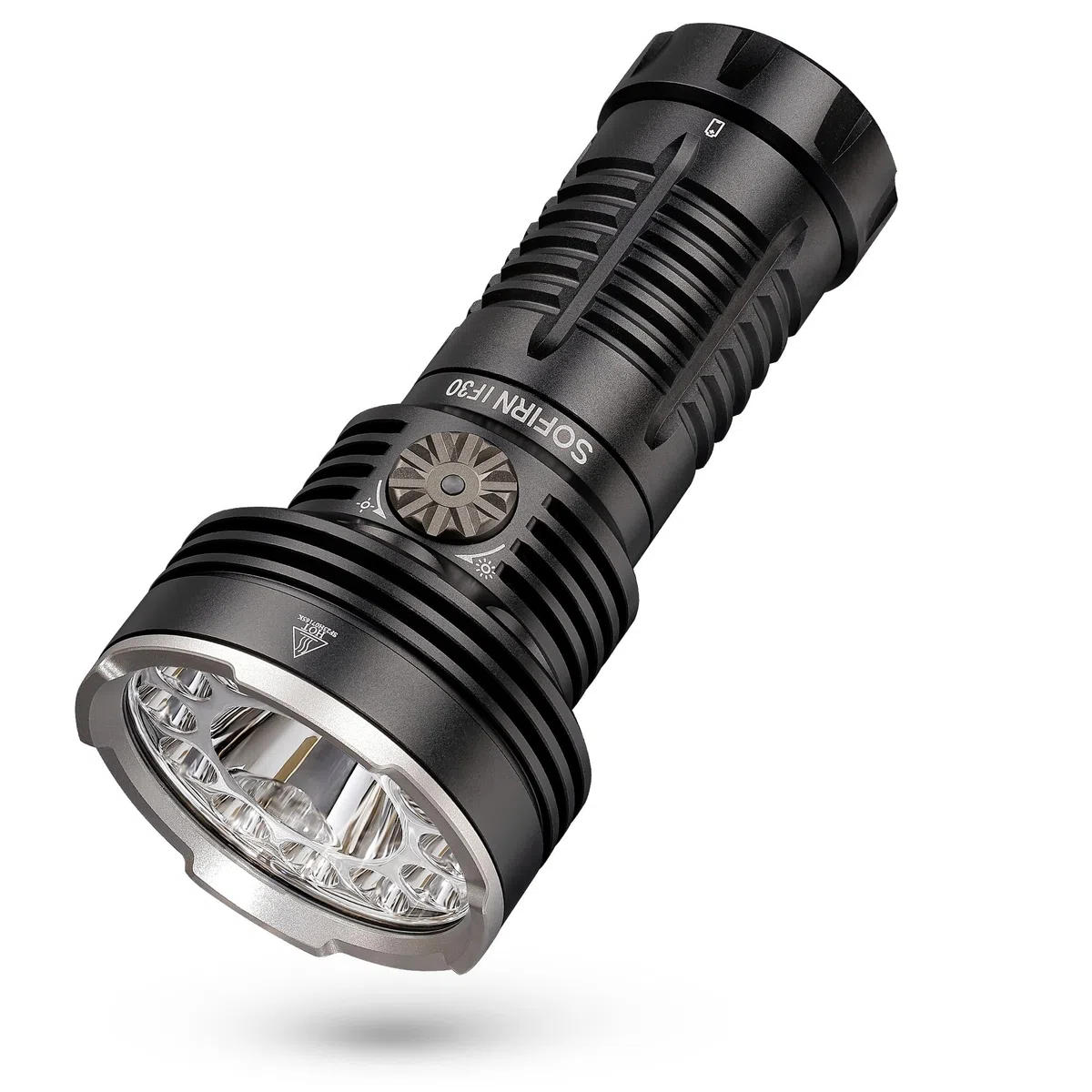 Sofirn IF30 Torcia LED estremamente luminosa, USB C, 12000 lumen, ricaricabile, multifunzione, 3 modalità di luce, per campeggio, escursionismo, emergenze