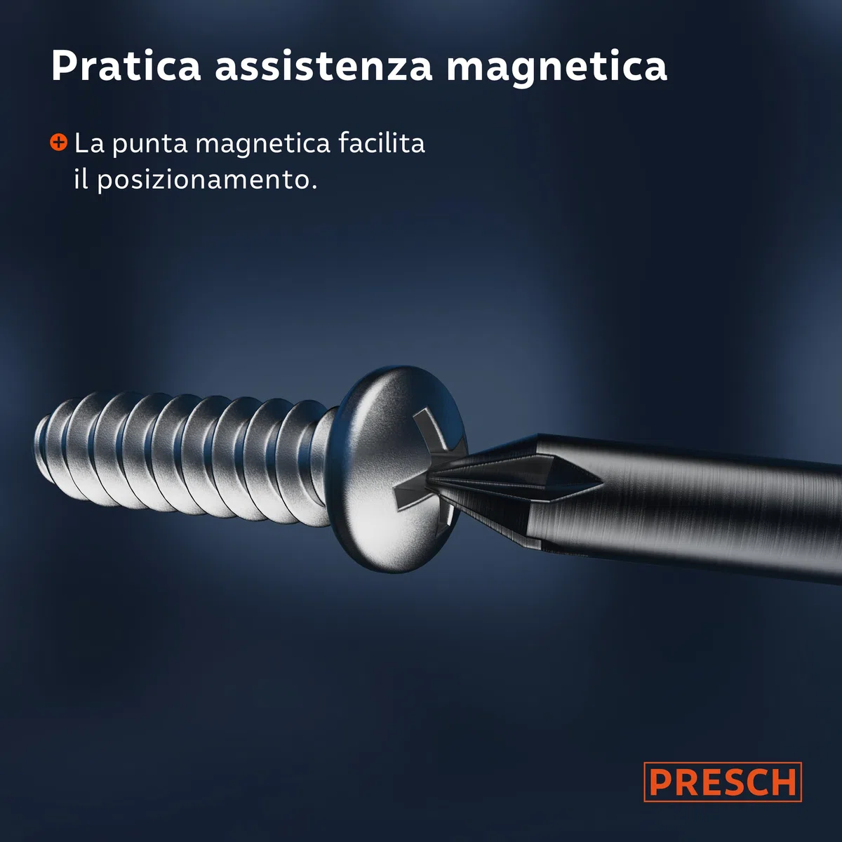 Presch set di 7 cacciaviti - Set di cacciaviti magnetici a taglio e croce - Attrezzi professionali