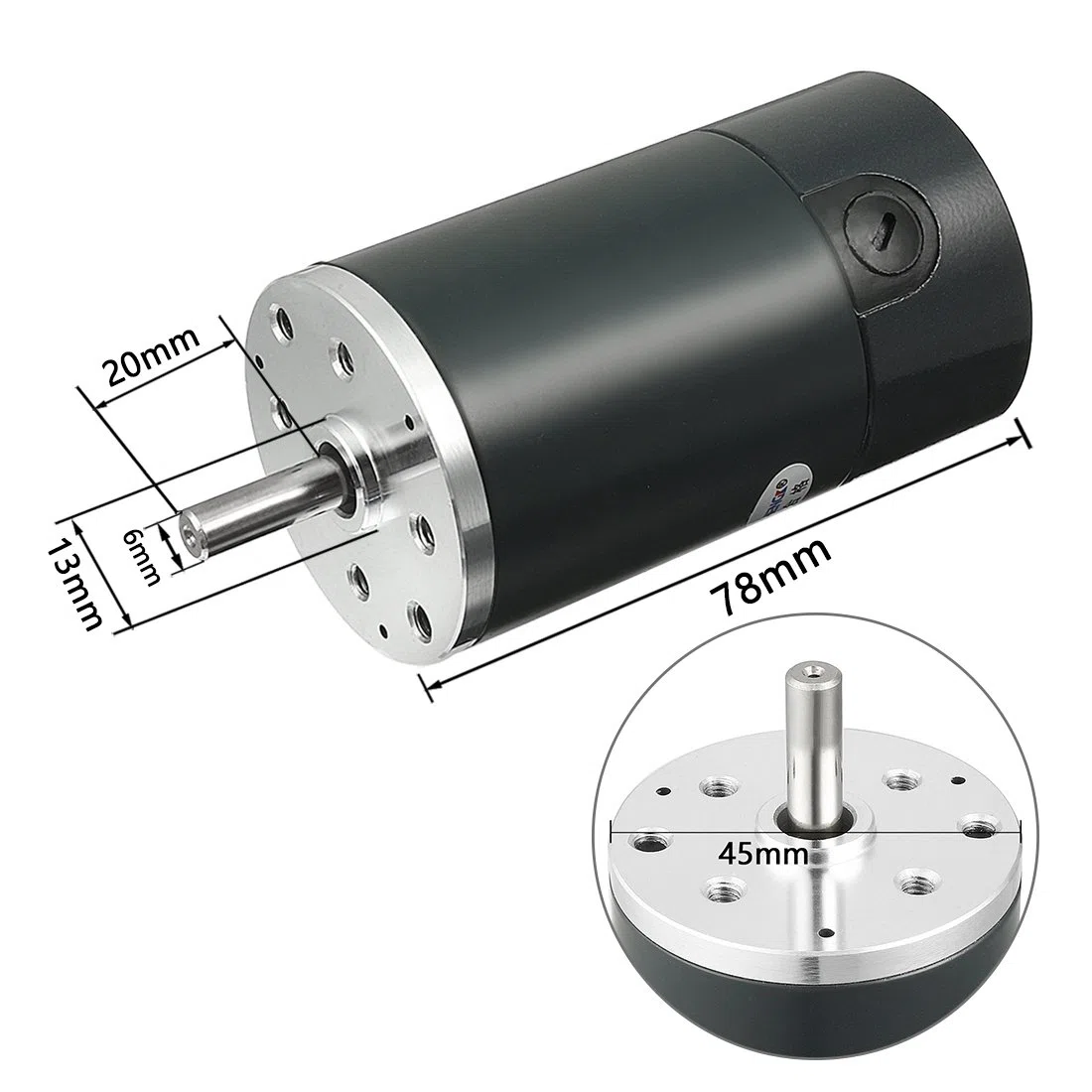 Aexit DC 24V 7W 3000 RPM Velocità 45mm Diametro Motore elettrico sostitutivo CCW ID: 218346