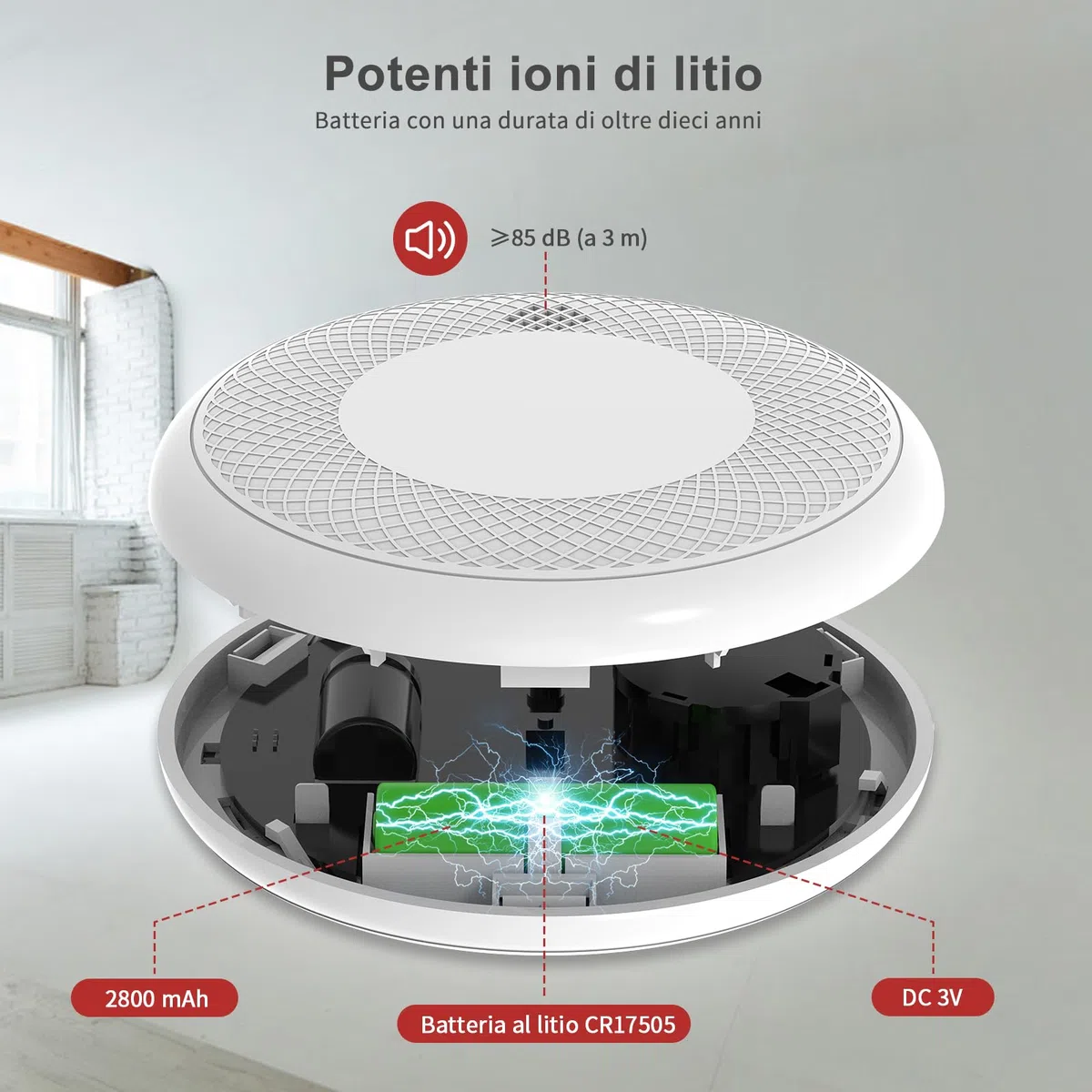 RUNIDUR Rilevatore Combinato di Fumo e CO, Rilevatore di Fumo Autonomo di Monossido di Carbonio, Sensore Accurato con Batteria di 10 Anni, Pulsante di Test, 2 Pezzi…