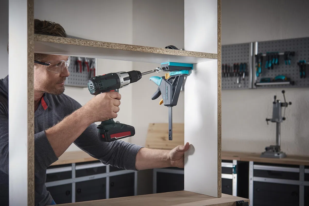 wolfcraft Set "Giunzioni ad angolo invisibili" - 8629000 - Per avvitamenti invisibili con angolo di 90°