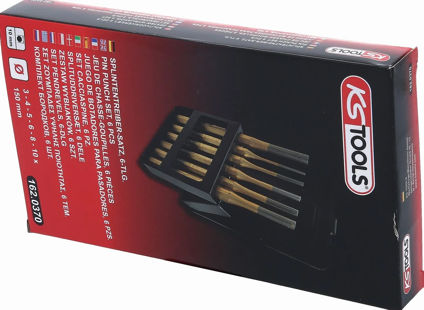 KS Tools 162.0370 Serie di Cacciaspine, 6 Pezzi