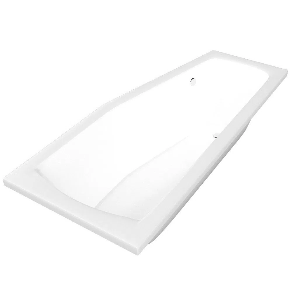HAK Vasca da bagno MINOU 170x70cm Bianco Acrilico Libera installazione Rettangolare Moderno Laccato
