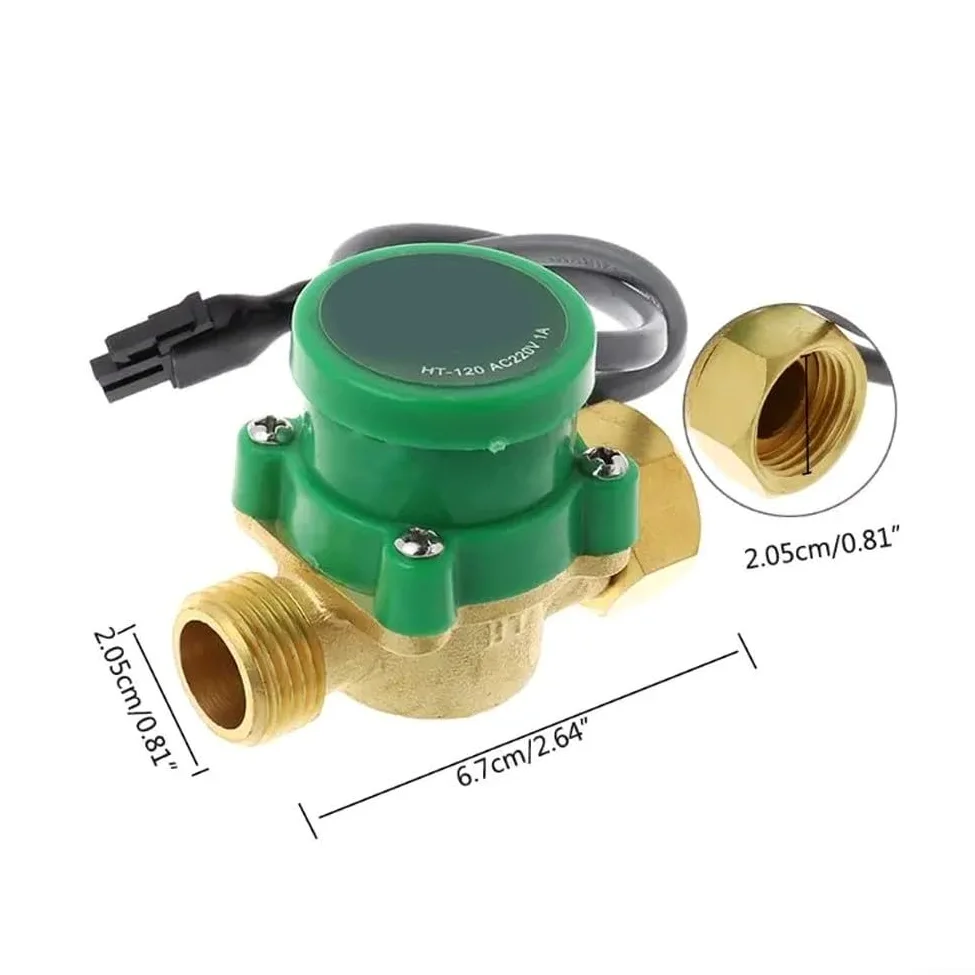 Pompa di circolazione dell'acqua per riscaldamento centralizzato, pompa di circolazione dell'acqua calda e fredda di facile installazione, materiale in ottone, flusso booster 1 5A