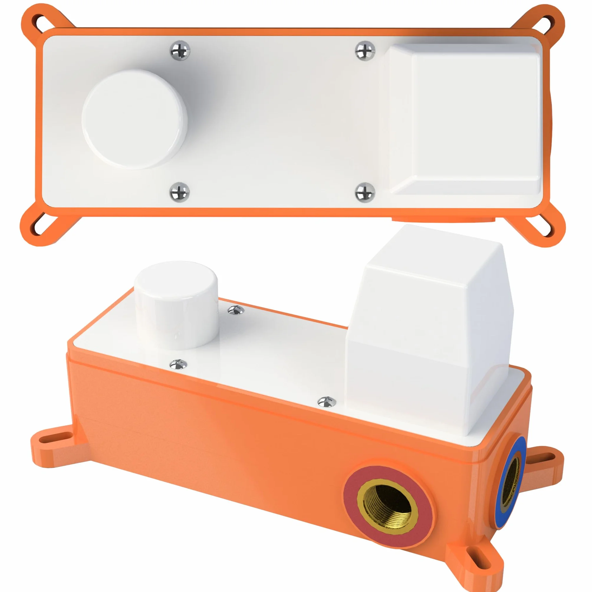 VALAZ Rubinetto Bagno Lavabo a Muro Nero | Miscelatore Lavabo Bagno Acqua Fredda e Calda, Risparmio Acqua | Installazione Facile | Ottone, Inossidabile, Elegante, Becco 21cm, Serie Jucar