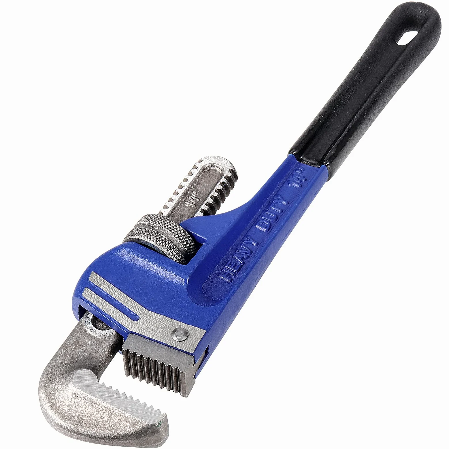 Set di 4 chiavi per tubi, resistenti e trattate termicamente, regolabili da 50, 60, 70, 80 mm, pinza per tubi in ghisa con manico morbido e ganasce regolabili, pinza idraulica