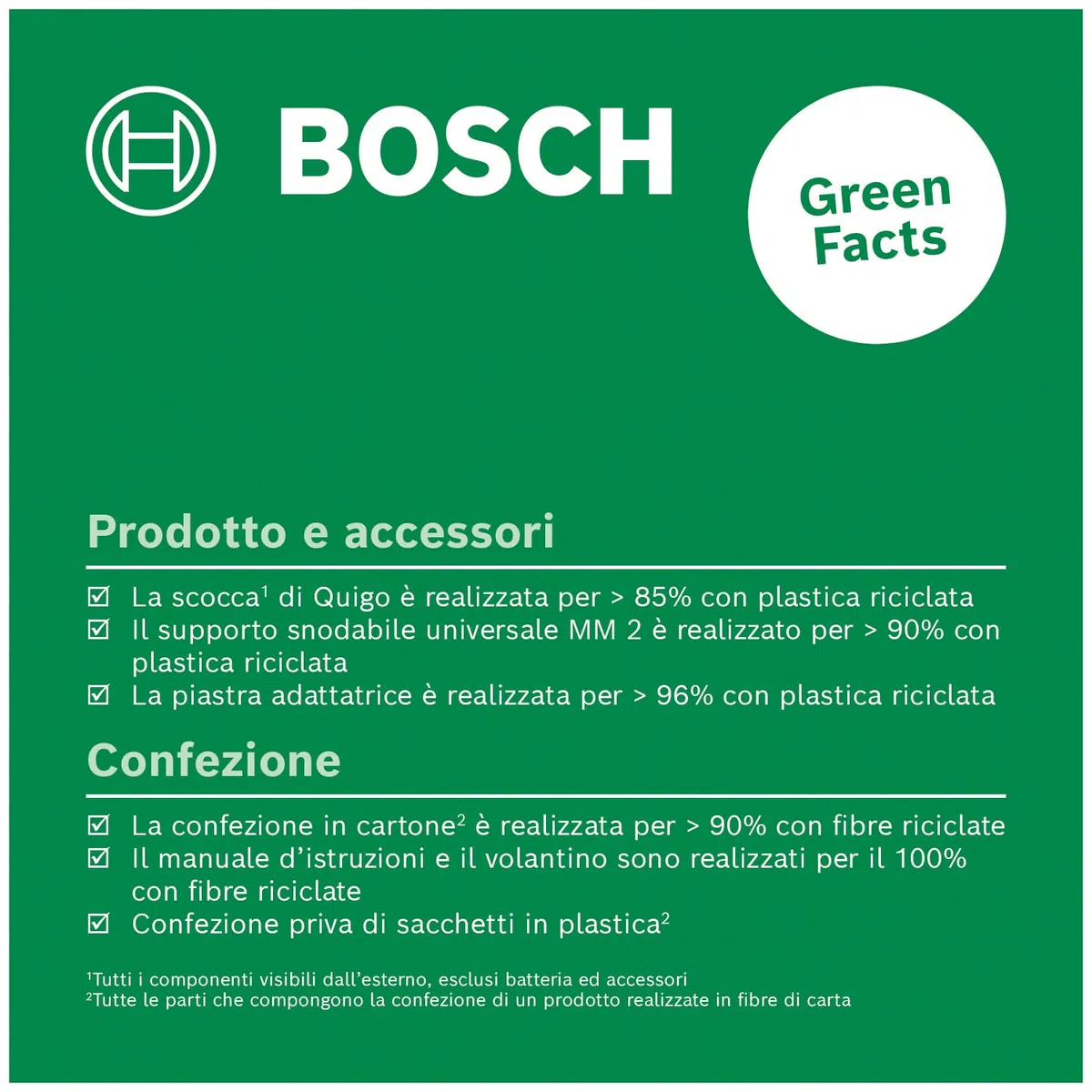 Bosch livella laser a croce Quigo con morsetto snodabile MM 2 (allineamento facile e preciso con posizionamento versatile, in cartone)