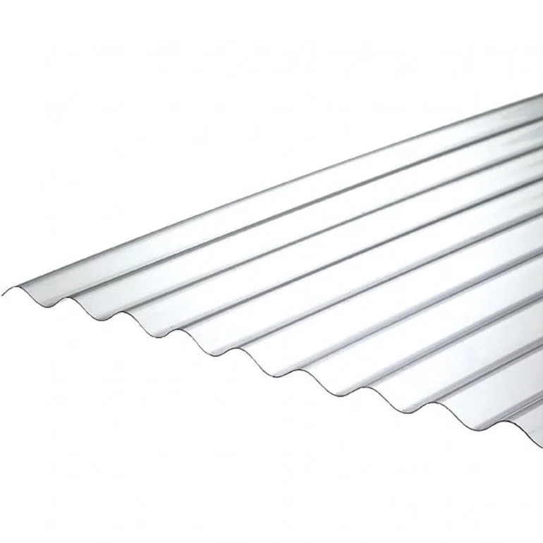 1 Lastra di Policarbonato Corrugato ONDA 76/18 CLEAR 1265X2000mm con protezione UV