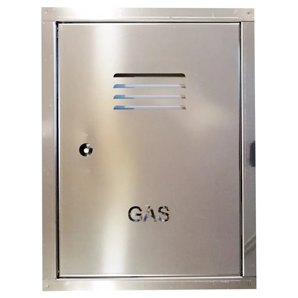 Sportello portello porta inox per contatore gas (varie misure) (40x55cm)