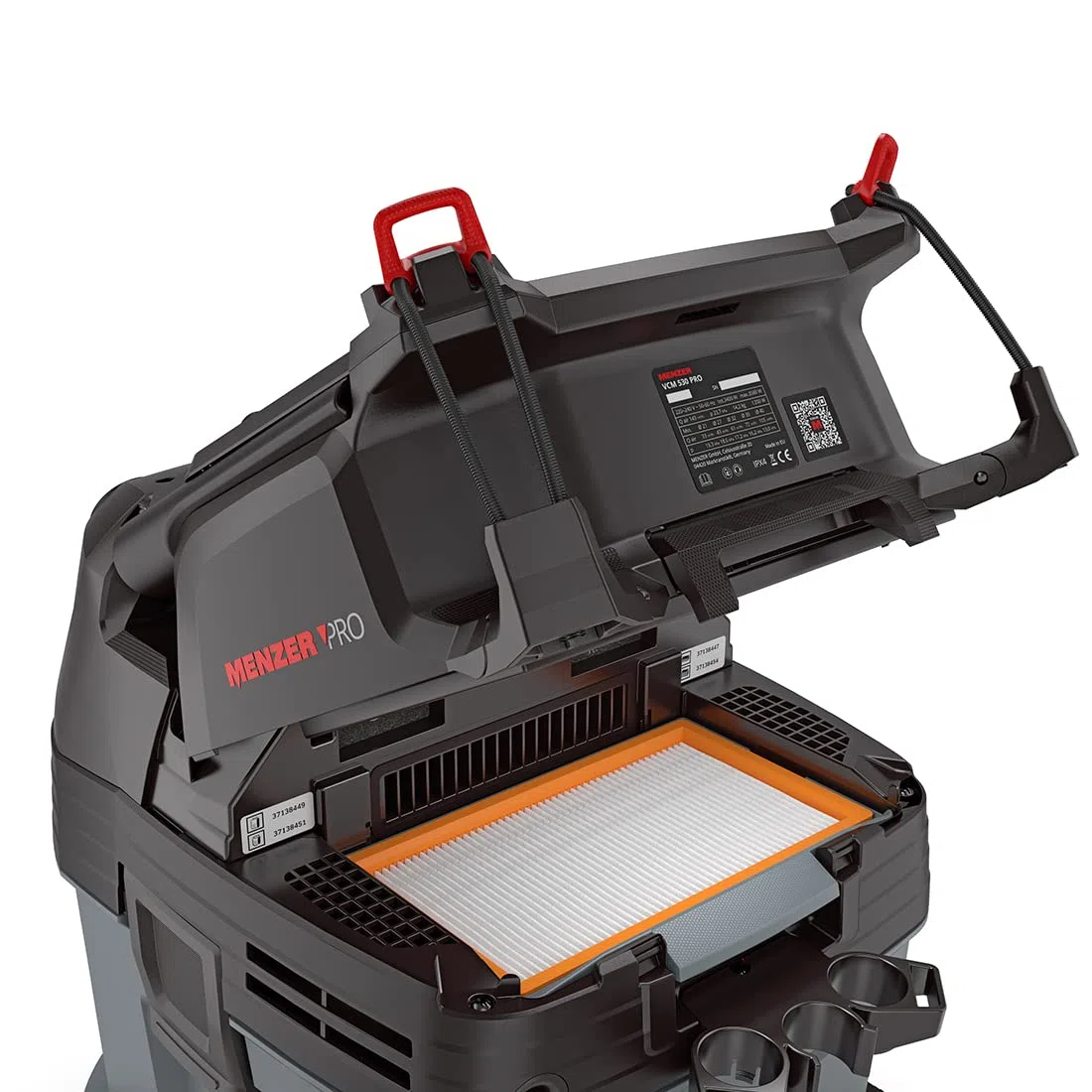MENZER Aspiratore Industriale di Sicurezza VCM 530 PRO, Classe di Polvere M, 30 L.