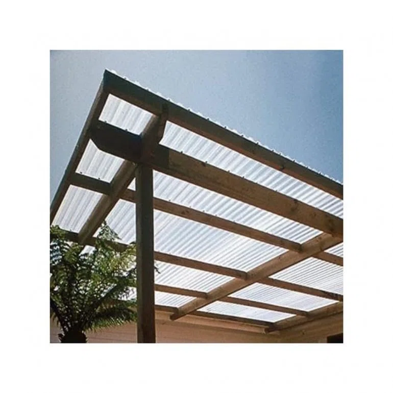 1 Lastra di Policarbonato Corrugato ONDA 76/18 CLEAR 1265X2000mm con protezione UV