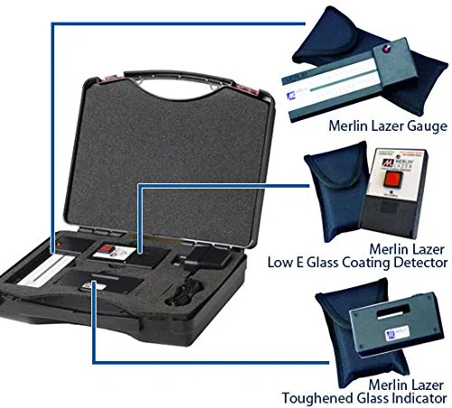 MERLIN-LAZER - Set di valigie per analisi del vetro