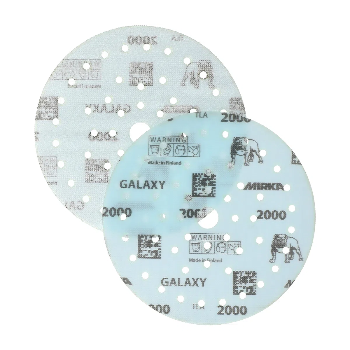 Mirka Galaxy carta abrasiva epossidica 150mm a strappo grana 2000 per la levigatura di resina epossidica, legno, epossidica, rivertable 50 pz. dischi abrasivi