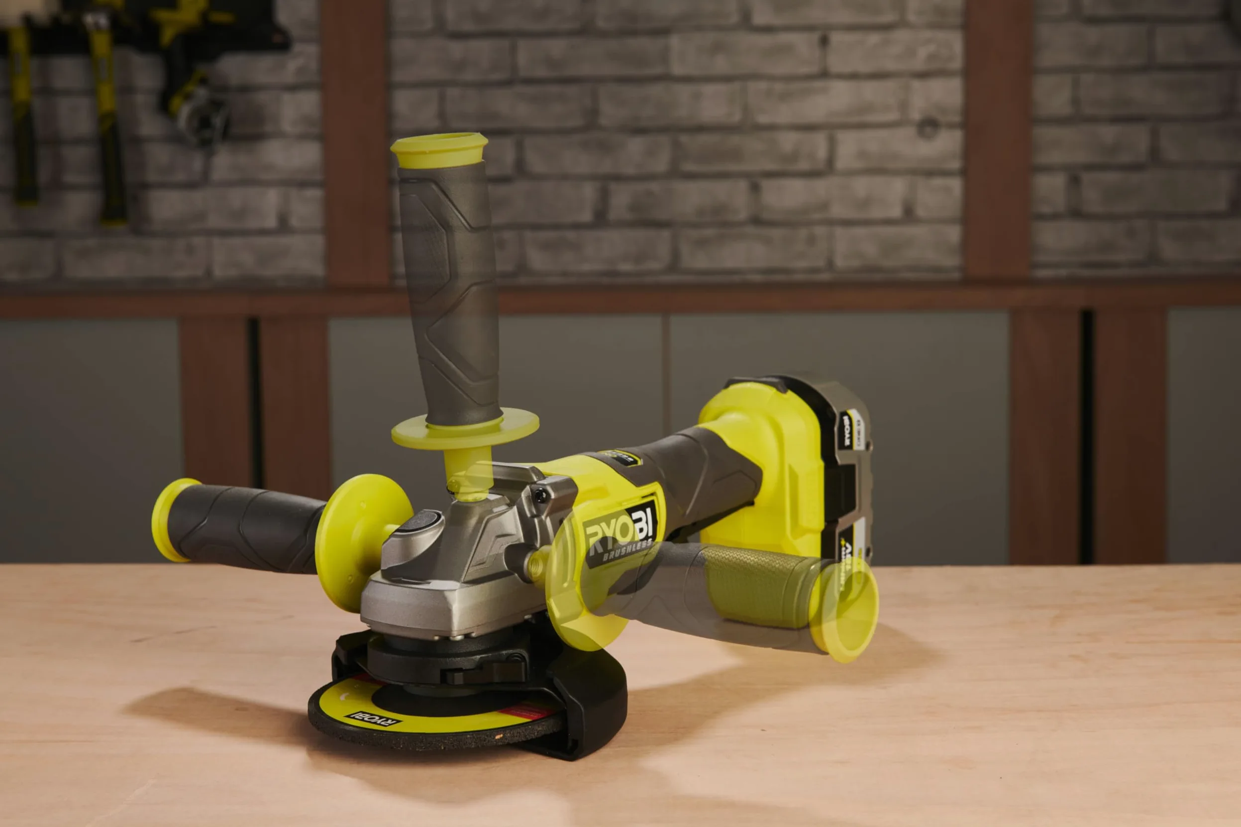 Ryobi RAG18BL-0 Smerigliatrice Angolare Brushless a Batteria 18V ONE+, Batteria Non Inclusa, Diametro Disco 125mm