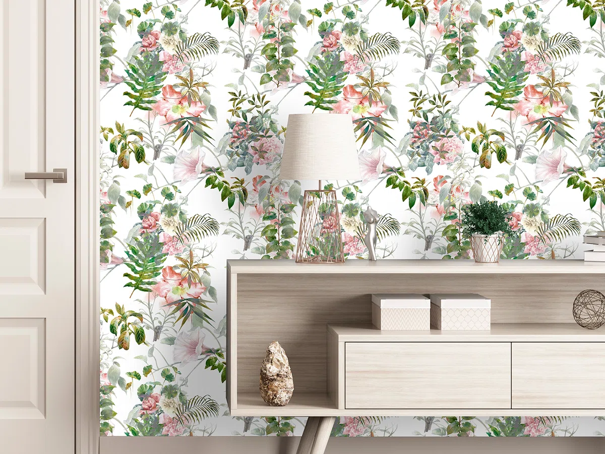 murando - Carta da Parati Adesiva Fiori 10 m Fotomurali Adesivi per Mobili - Stickers Murales per Camera da Letto e Soggiorno Decorazione da Muro - Carte da Parati Moderne Casa