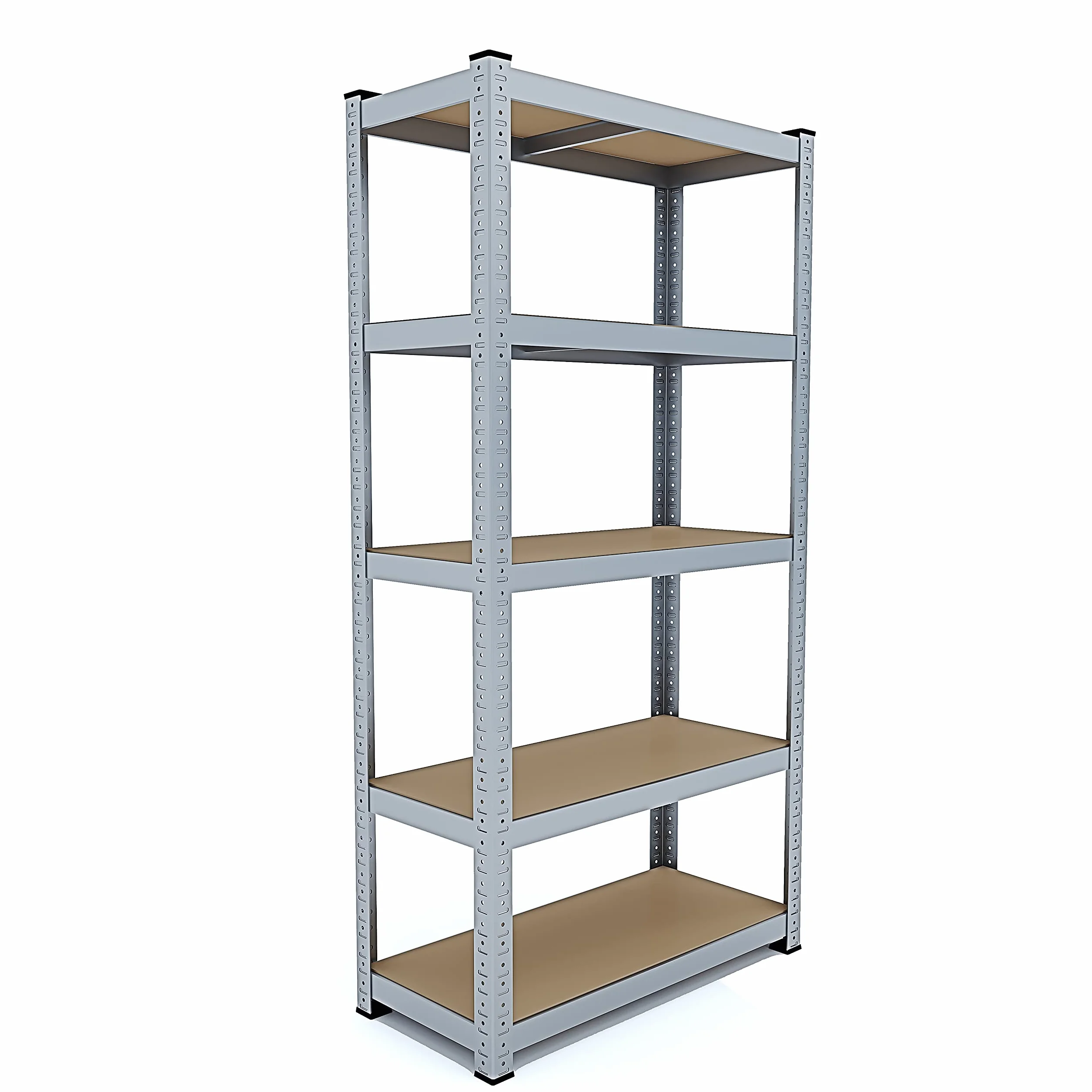 Bricozone Set 5 Scaffali Metallici con Ripiani in MDF 180 x 90 x 40 cm Portata 875 kg