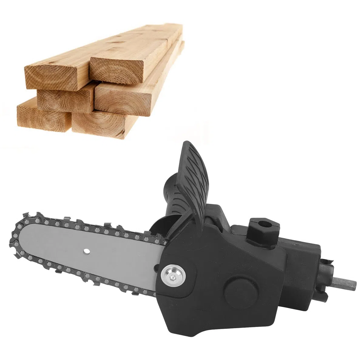Buachois Adattatore Sega per Trapano,Adattatore per Trapano Elettrico in Acciaio Inossidabile per Sega,Strumento di Modifica per Sega per Trapano di Facile Assemblaggio per Utensili(6 inch)