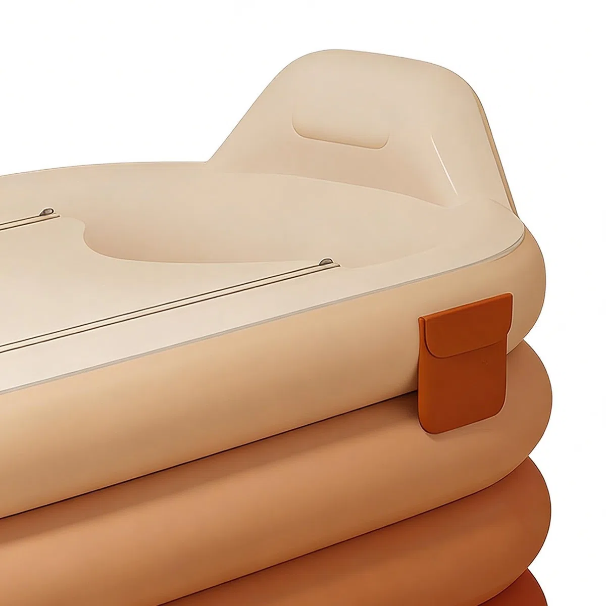 Vasca da Bagno Gonfiabile | Secchio per Doccia con Pompa a Pedale,Vasca Gonfiabile per Adulti,per Relax, Hotel, Appartamento