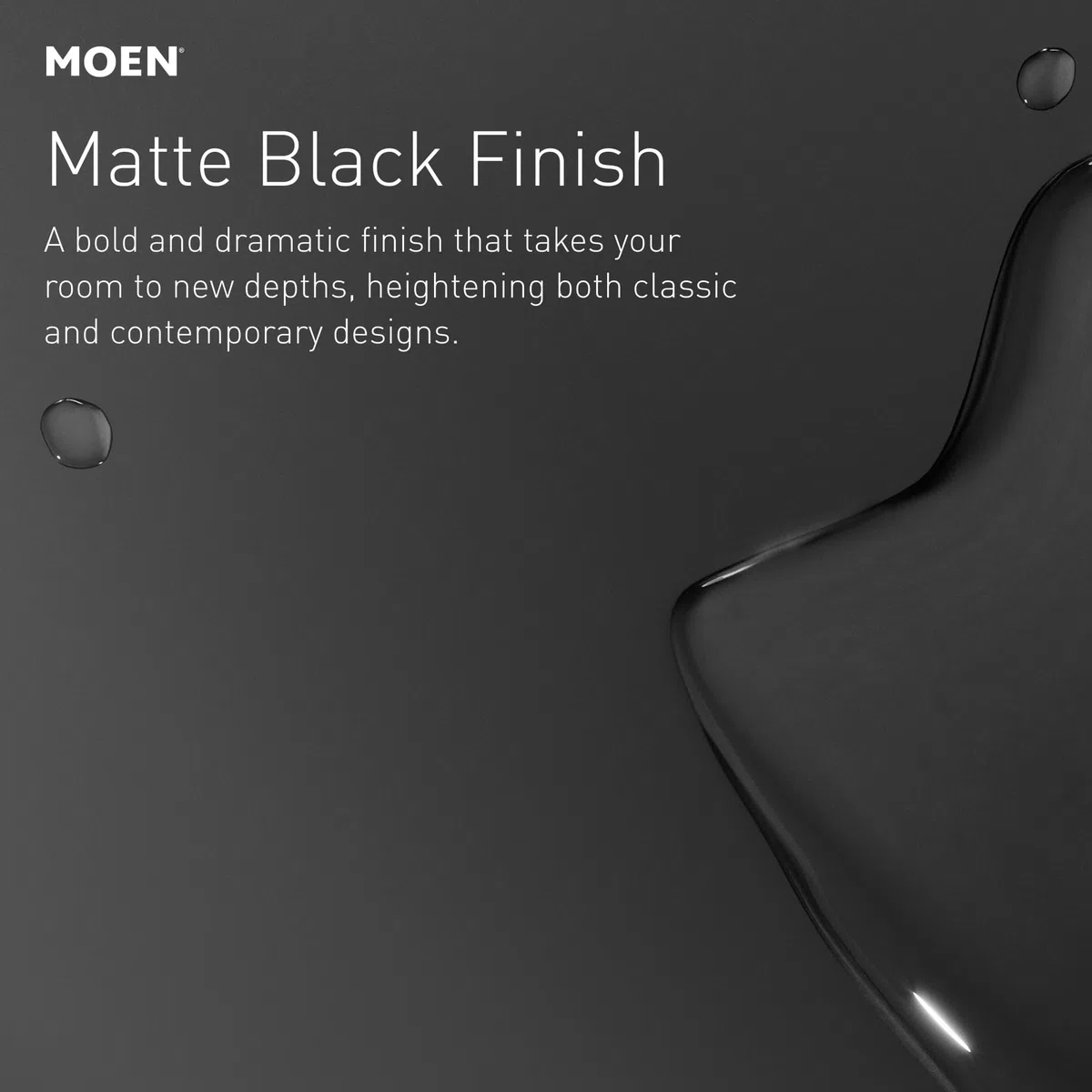 Moen 3942BL Dispenser di sapone da cucina con bottiglia ricaricabile sopra il lavandino, nero, 1.125