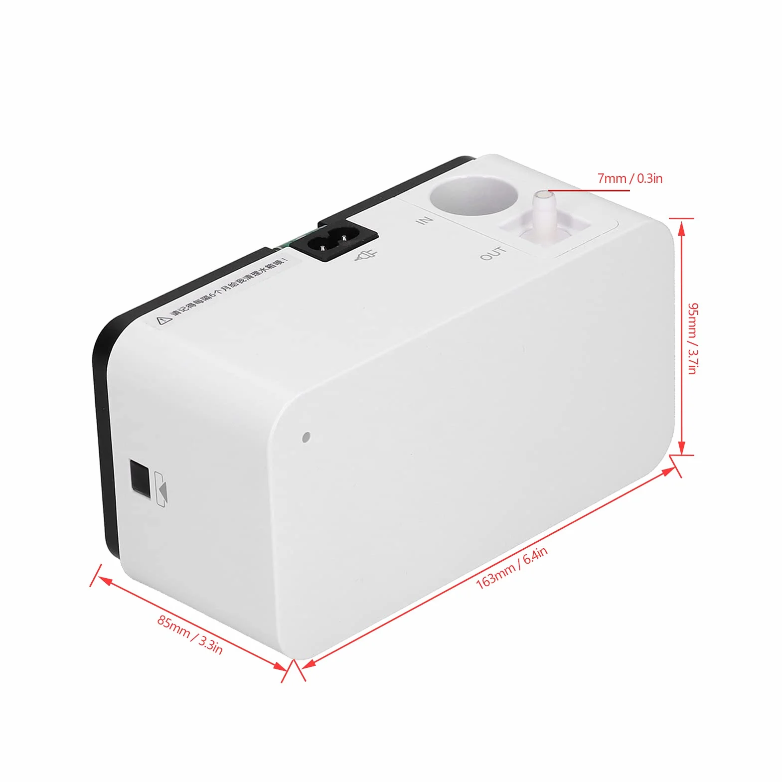 Pompa per Condensa Silenziosa 110-240V - Scarico Automatico con Sensore di Livello dell'Acqua, 24m³/h - Drenaggio a Parete per Condizionamento dell'Aria