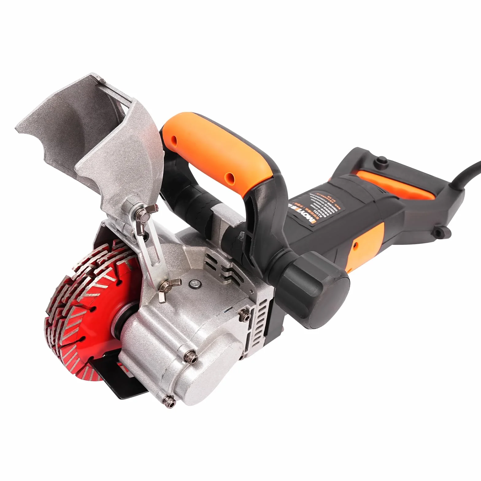 Fresa elettrica per muratura, 4800 W, con 5 lame per sega, fresa a scanalatura, fresatrice a parete in cemento, macchina per il taglio di marmo, granito, cemento