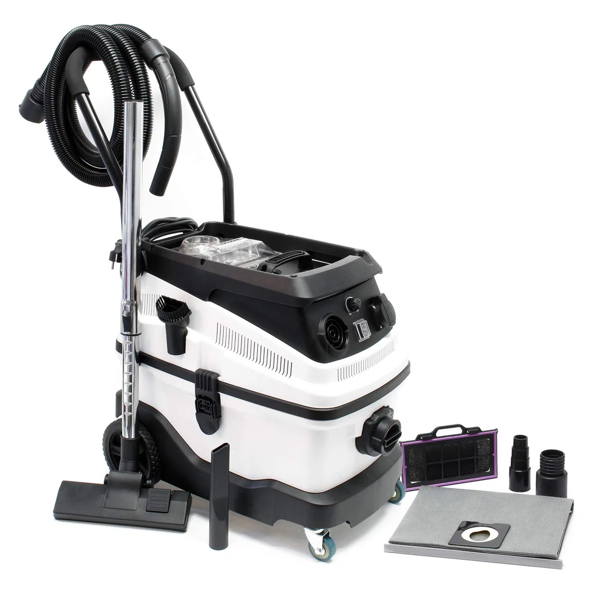 Bidone aspiratutto secco umido 1600w filtro a 3 livelli e accessori Aspiratore liquidi solidi