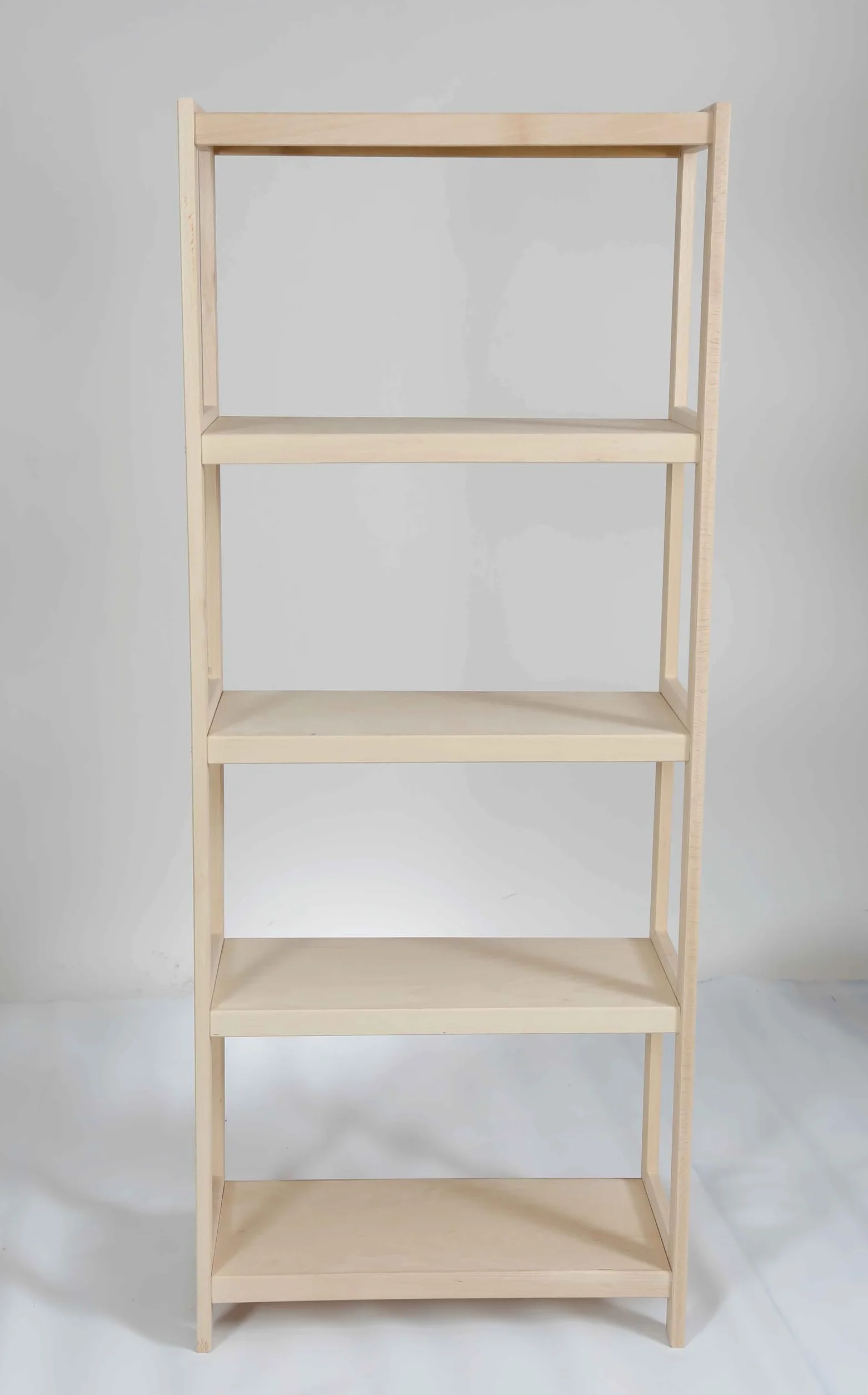 Scaffale per carichi pesanti in legno di faggio massiccio, 173 x 60 x 33 cm (altezza x larghezza x profondità), 5 ripiani, fino a 60 kg per ripiano, extra stabile, scaffale da