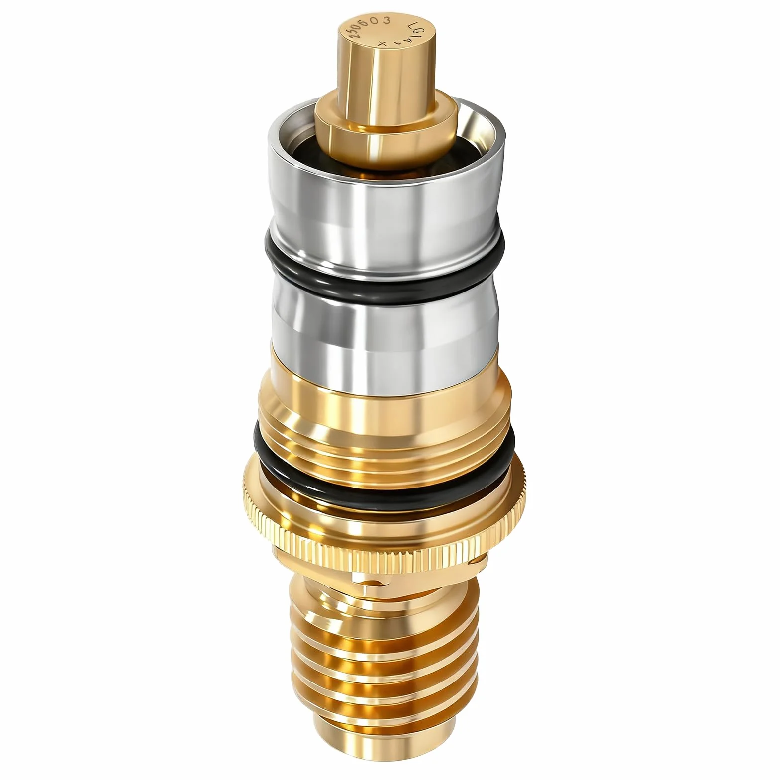 GR-47450000 - Cartuccia termostatica 1/2" in ottone e acciaio inox, compatibile con Grohtherm 1000/3000 e Automatic 2000 - ricambio 47450000